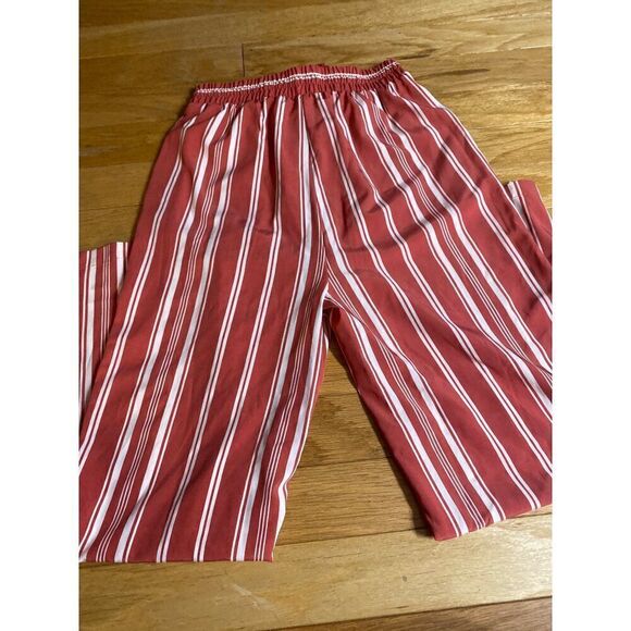 Young Usa women's striped tied elastic waist loose casual pants size medium - Picture 4 of 8